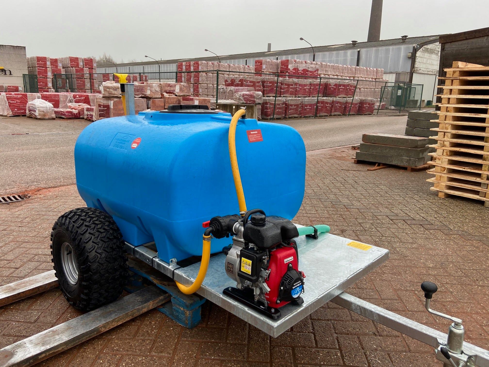 Stofbestrijding waterwagen